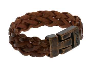 Lederarmband Ido geflochten